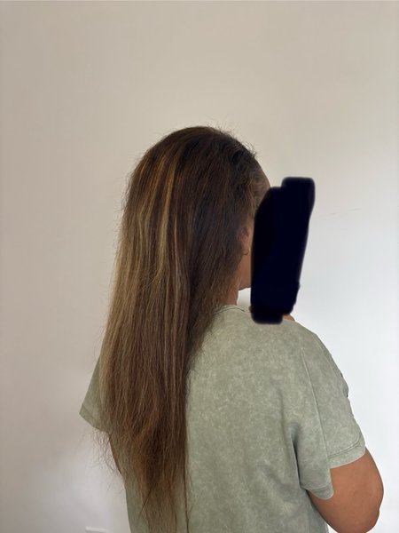 Tissage rajout au milieu