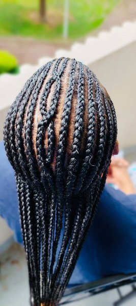 Tresse collée homme