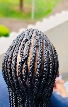 Tresse collée homme