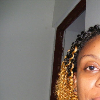 tresses 3 quart droite + tissage bouclé
