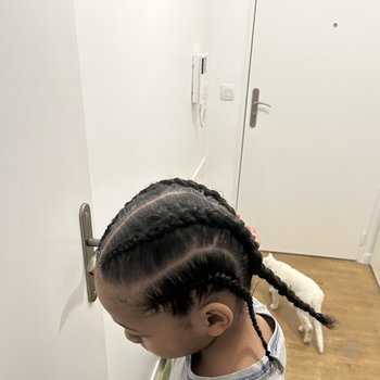 Tresses collées enfants 