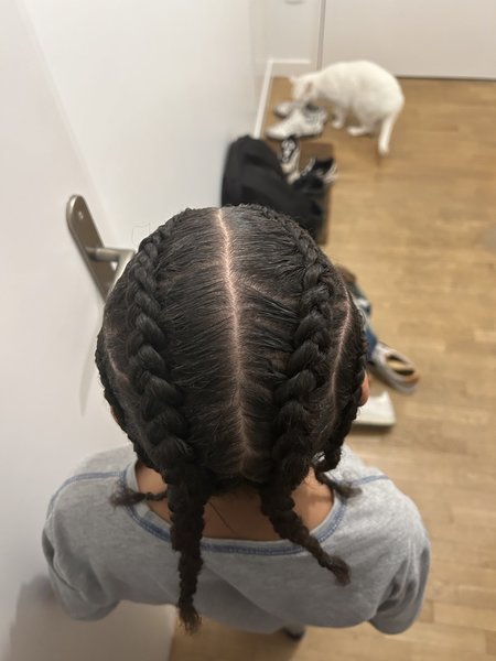 Tresses collées enfants 