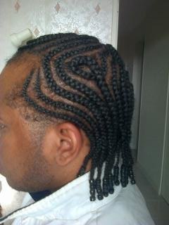 Tresses Collées Homme