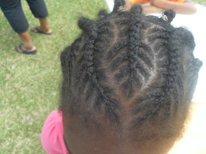 Tresses collées : Motif Arrêtes