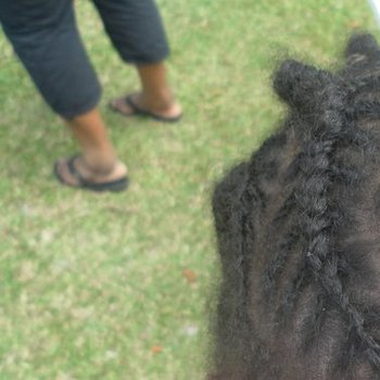 Tresses collées : Motif Arrêtes