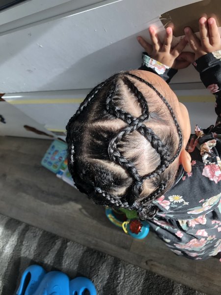 Tresses collées sur cheveux métissés
