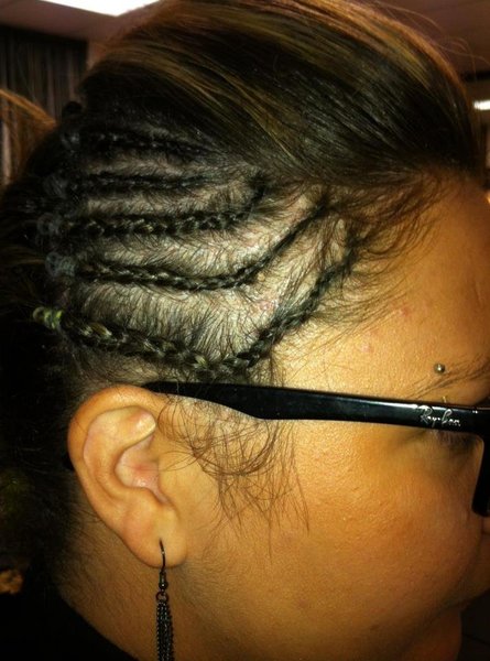 tresses collées