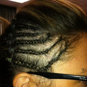 tresses collées