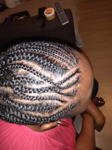 Tresses collées
