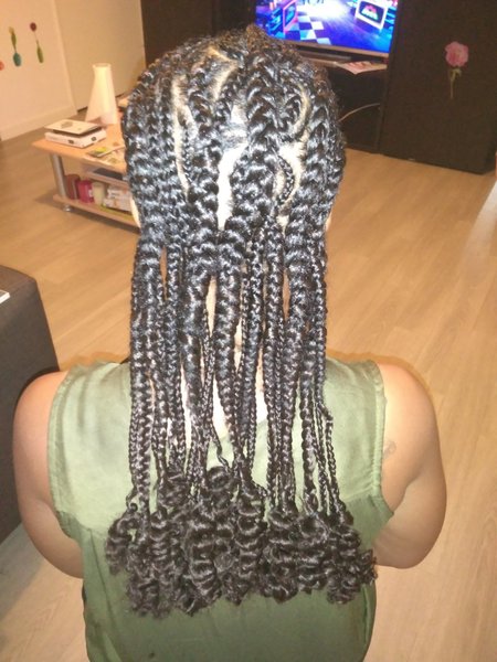 Tresses collées