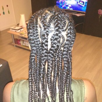 Tresses collées