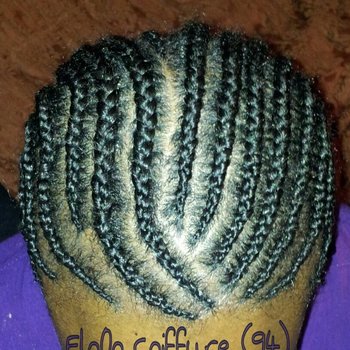 Tresses plaquees avec meches