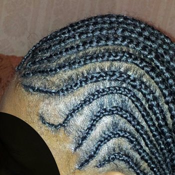 Tresses plaquees avec meches