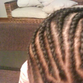 tresses plaquées enfant
