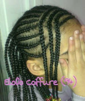 Tresses plaquées enfant