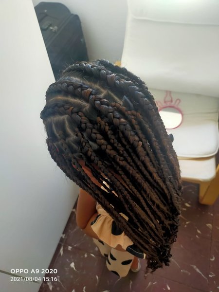 tresses plaquees et lachees