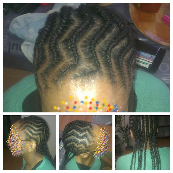 Tresses plaquées ZIGZAG