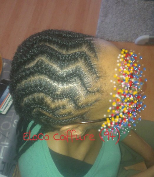 Tresses plaquées ZIGZAG
