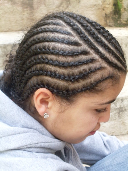 Tresses plaquées 