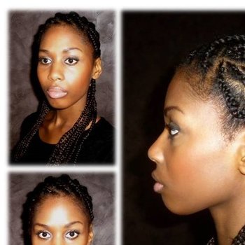 Tresses plaquées