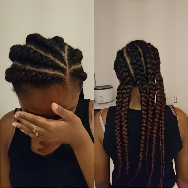 Tresses plaquées 