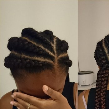 Tresses plaquées 