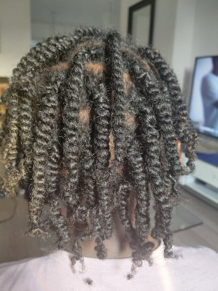 Vanilles sur cheveux crépus 
