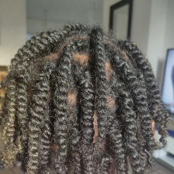 Vanilles sur cheveux crépus 