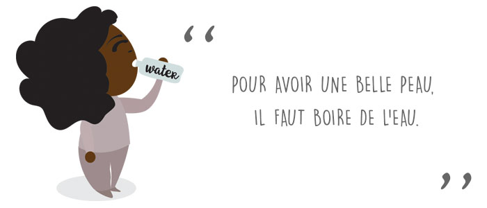 dame Zenaba boire de l eau