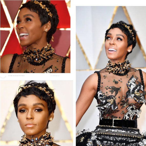 janelle monae coiffure afro peruque coupe courte