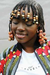 tresses avec perles