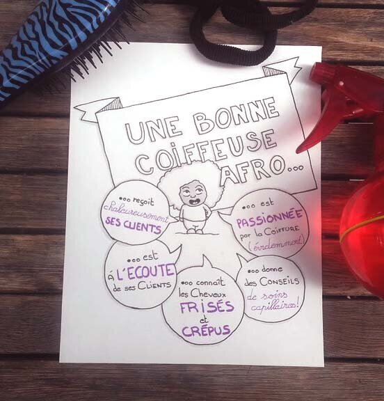 une bonne coiffeuse afro