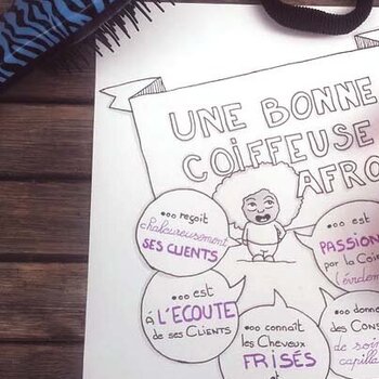 une bonne coiffeuse afro