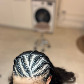 Je vous montre comment faire des nattes collées sur une demi-tête